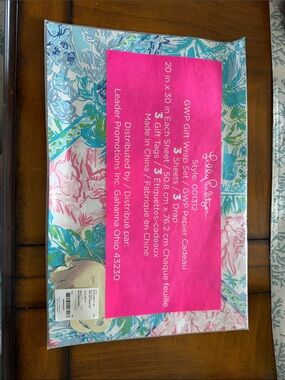 Lilly Pulitzer wrapping paper Bohemian Queen Floral Gift Wrap Birthday Shower